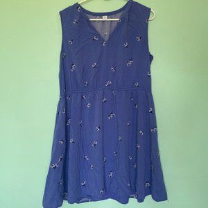 Old Navy Blue Floral Tanktop Summer Dress